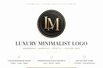 design 3 modern minimalist kuxury logo for your business