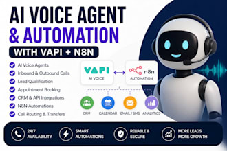 build ai voice agent voice bot ai receptionist appointment booking agent n8n