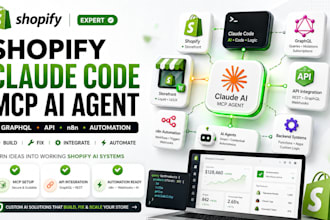 shopify claude code mcp ai agent shopify storefront graphql api liquid ucp n8n