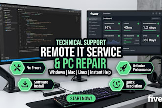 be your remote IT support technician and helpdesk expert