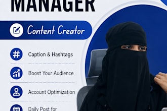 be your social manager and content creator