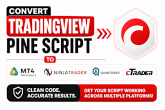 convert tradingview pine script to mt4, ninjatrader 8, quantower or ctrader