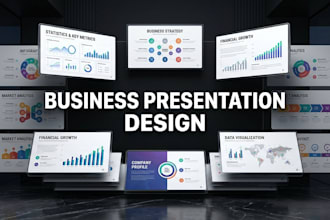 design a professional business presentation