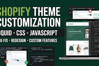 customize your shopify theme with liquid, CSS javascript shopify bugs fix expert