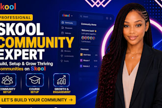 skool community setup skool online course creation and skool community manager