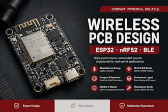 design esp32 nrf52 bluetooth ble wifi wireless pcb
