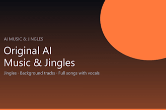 create original ai music jingles or background tracks for any project