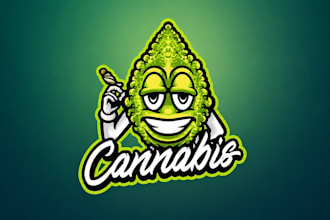 design a creative marijuana leaf logo