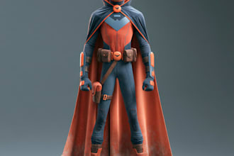 superhero character for comics
