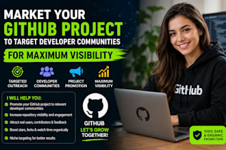 market your github project to target developer communities for maximum visibilty
