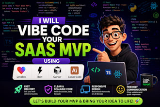 vibe code saas mvp using lovable, bolt, cursor, claude code