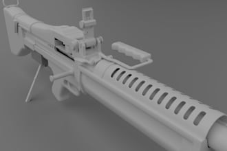create high quality 3d weapon models and hard surface props for games