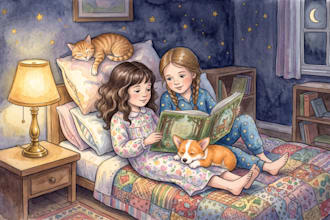 illustrate children story book illustration , kids book