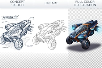 design and sketch the car or vehicle you want