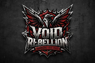 design a powerful hardcore logo for your brand