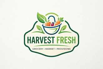 design a fresh and memorable grocery logo