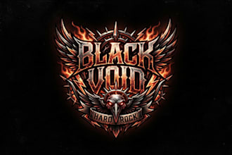 design a powerful hard rock logo for your band