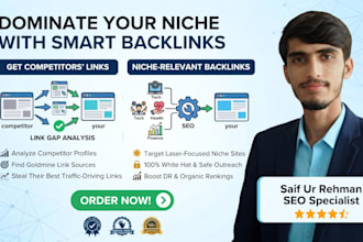 create 20 niche relevant backlinks on high authority sites