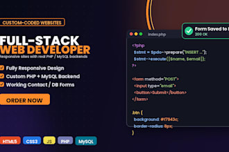 develop a custom responsive website