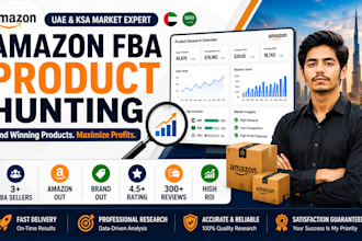 do product hunting in uae and ksa for amazon fba with high demand and profit