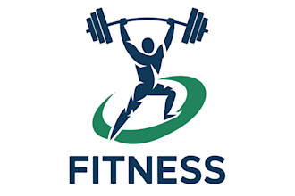 design a premium fitness logo with a professional look