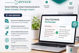 edit proofread and humanize your ai and chatgpt content
