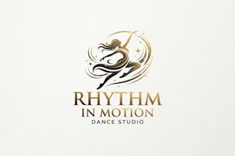 design an elegant and energetic dance logo