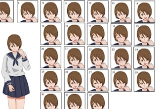 draw anime character sprites or cg art for your visual novel