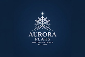 design a cool and elegant winter logo