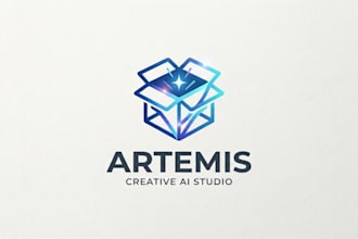 design a creative box logo for your brand