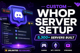 setup new and existing whop community setup, edit ehop app setup within 24hours