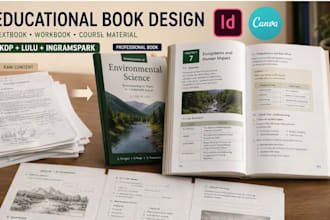 design format educational textbook workbook course material for kdp ingramspark