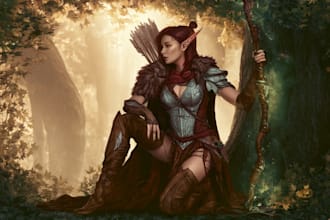 draw a custom character illustration for your dnd campaign