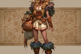 create unique fantasy character art for your hero, villain, or rpg world