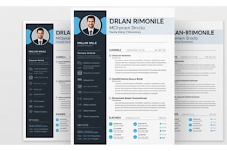create a professional modern resume CV design in canva