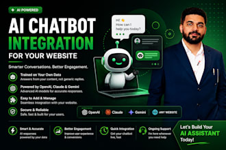 integrate an ai chatbot into your website or app