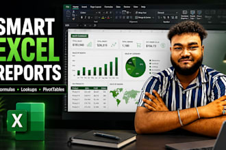 build smart excel reports using formulas and pivottables