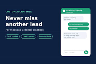 build a custom ai chatbot for your medspa or dental practice