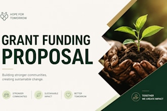 create nonprofit social enterprise grant pitch deck