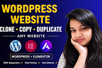 clone, copy, duplicate any website in wordpress elementor