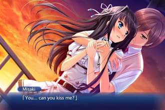 draw anime visual novel cg art and story illustrations