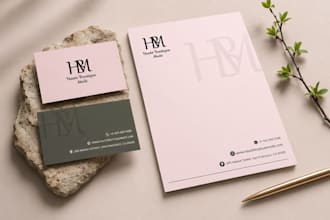 design modern business cards and letterheads