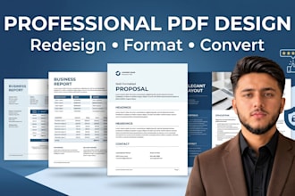design redesign and format professional PDF documents