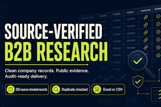 build a source verified b2b company contact list