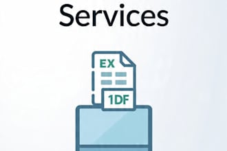 do excel data entry, PDF to excel conversion, and web research