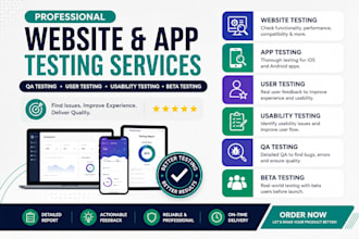 do website testing QA user testing app testing usability testing beta testing