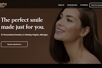design squarespace dental clinic website dentist orthodontist booking website