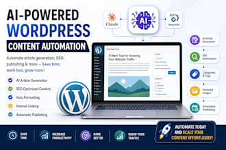 automate wordpress to write and publish SEO optimized articles