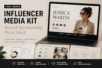 design influencer media kit brand sponsorship pitch deck