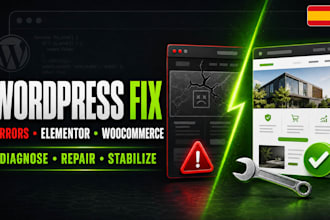 diagnose and fix wordpress errors, bugs and issues